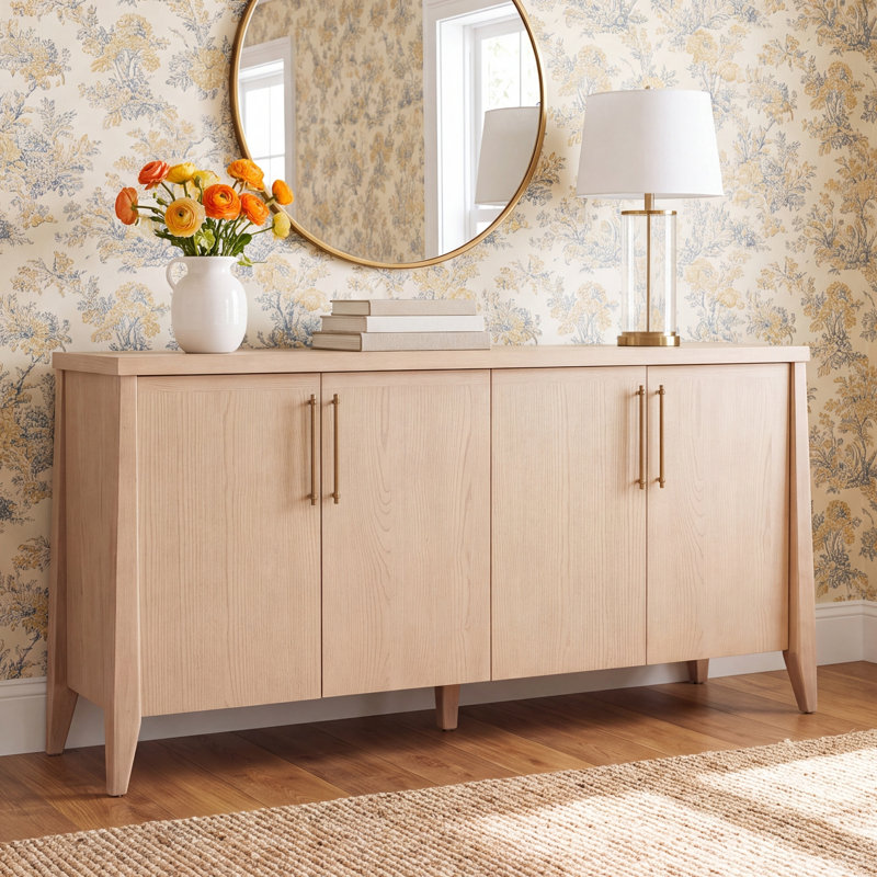 Lana Solid and Manufactured Wood 3-Drawer Storage Cabinet