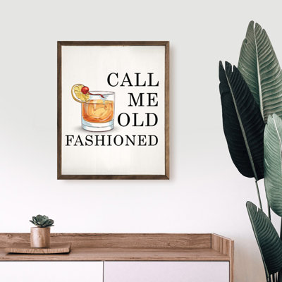 Call Me Old Fashioned Glass - blanc