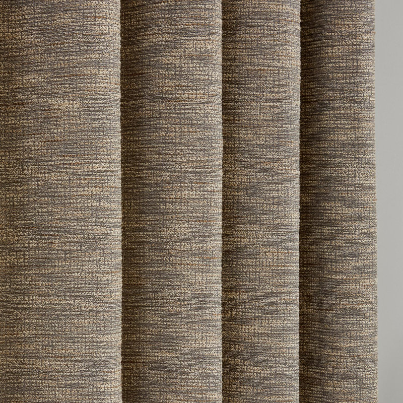  Talon Eyelet Curtains Blue, 168cm Width x 183cm Drop, Natural