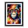 Monkey Portrait No.5 - Single Picture Frame Print