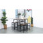 Kerman 5-Piece Breakfast Bar and Stools Set Space Saving Rustic Brown
