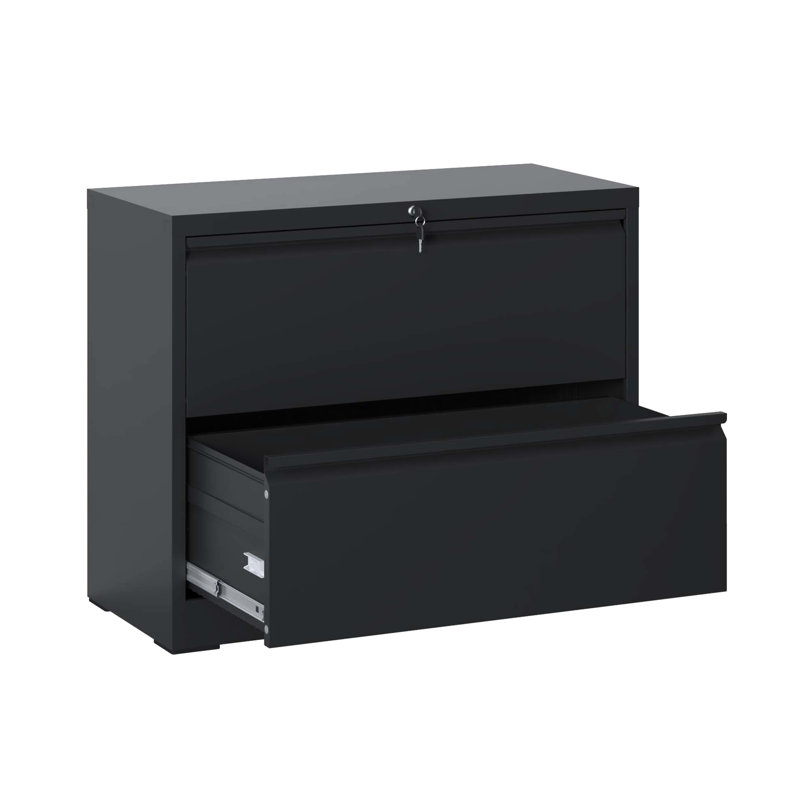 Heavy-Duty 2 Steel Filing Cabinet - Home Office Storage, Smooth Drawer Closing, 110Lbs Capacity, Design, Easy To Assemble File Organization Tool, Extension Drawers, Hardware, Setup