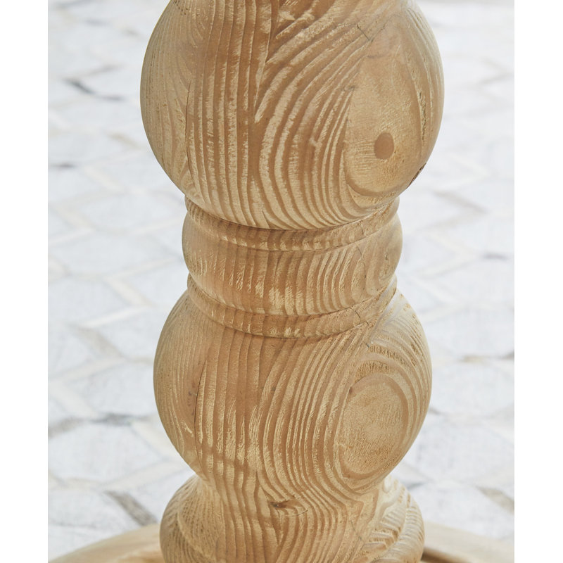 Helmut Round Solid Wood Base Dining Table, 30" H x 35.5" L x 35.5" W
