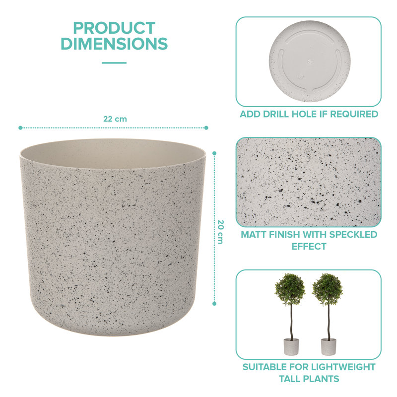 Aben Pot Planter, White