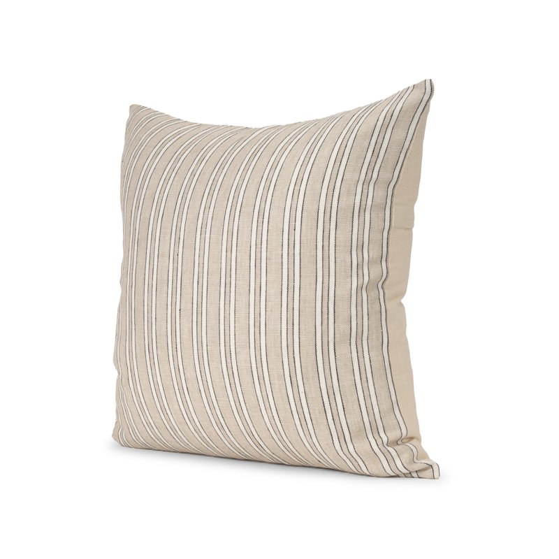 Housse de coussin carrée en lin et coton Jaxon