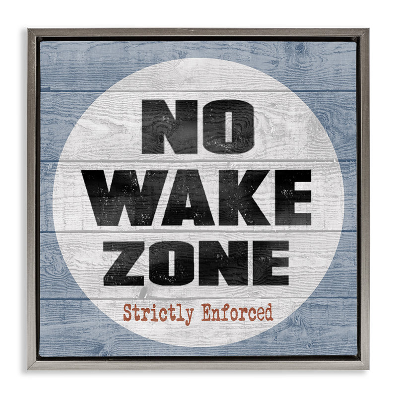 Planches de plage No Wake Zone, Cadre flottant gris lustré, H 25 po x l 25 po