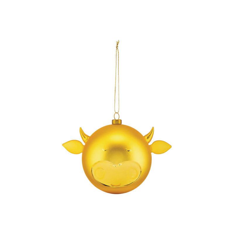 Bue 4.7'' Handmade Glass Animals Ball Ornament