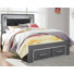 Layeska Upholstered Panel Storage Bed