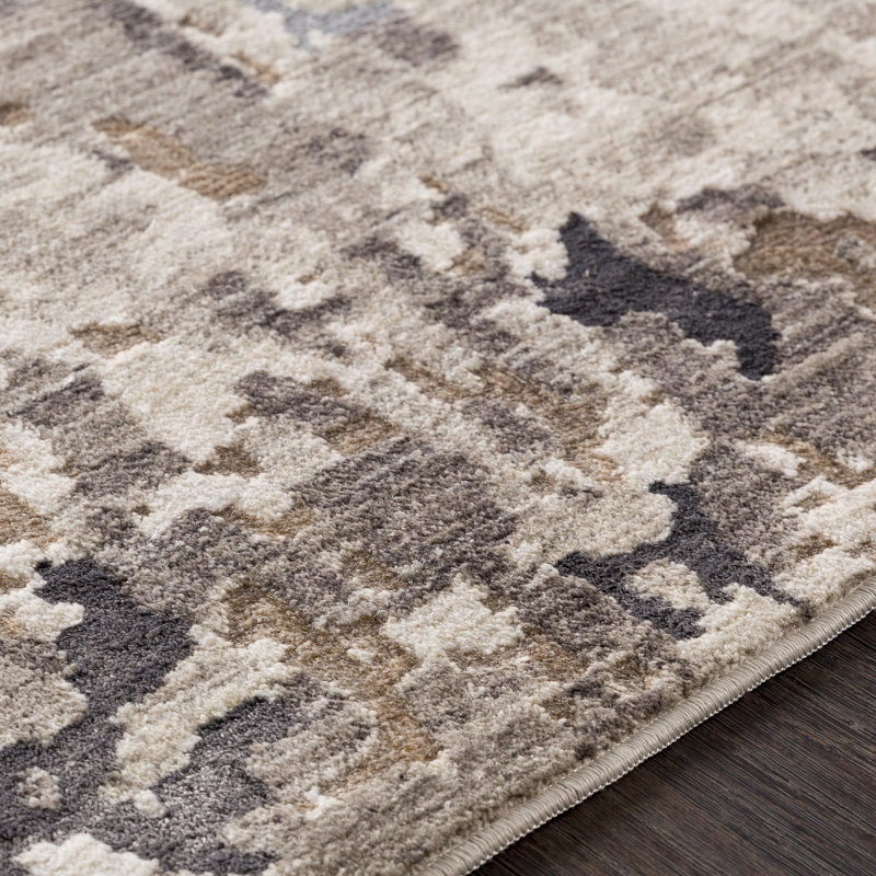 Cearbhall Abstract Indoor Rug, Rectangle 5'3" x 7'6"