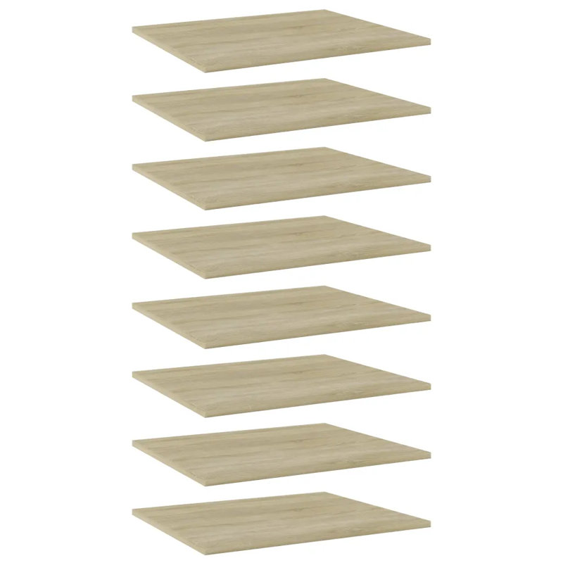 Adiyan 1.5cm H Bookcase, 1.5cm H x 60cm W x 50cm D, High Gloss White