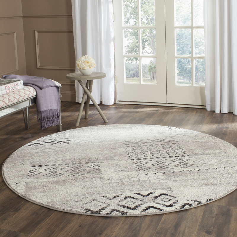 Amariah Performance Geometric Rug, Round 6'