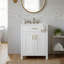Meuble-lavabo autoportant 24 po avec lavabo en céramique, cadre en bois massif, 1 porte à fermeture douce et 1 tiroir-1639297433