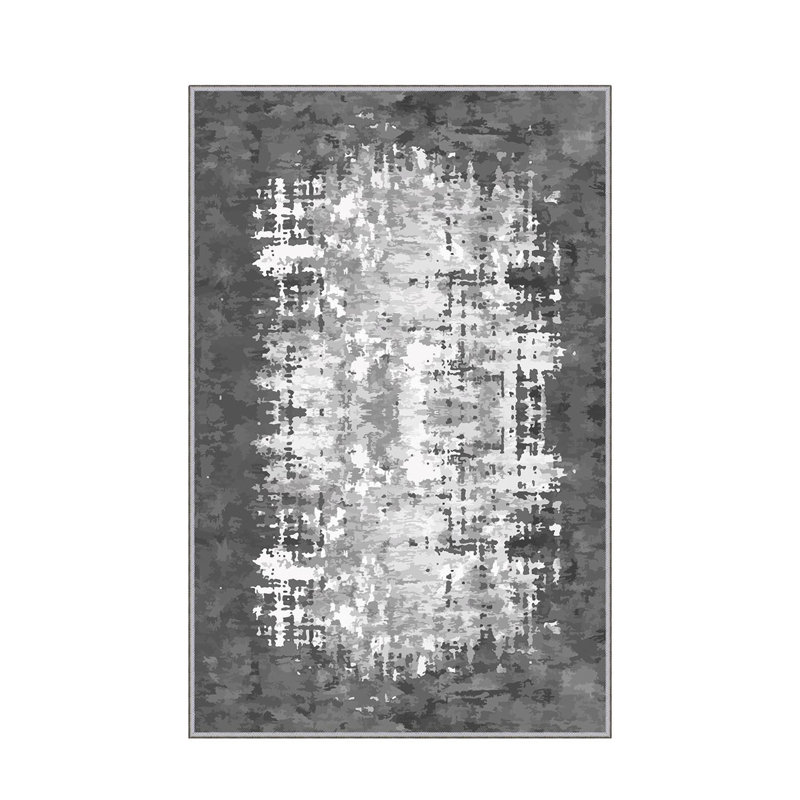 Stylish Woven Carpet, 31.5 x 47.2 inches | 100% Polyester, Pile Height: 0.04 inches, Total Height: 0.31 inches | Antibacterial, Non-Slip PVC Felt Underside | Machine Washable, Perfect for Living Room & Bedroom Decor