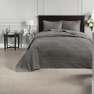 Ensembles de literie confortables en coton antimicrobien très grand gris foncé pour la décoration intérieure