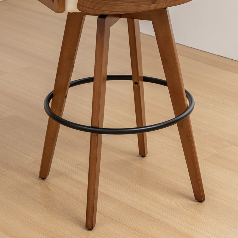 Tabouret de bar et tabouret de bar Modern, Beige, Tabouret de comptoir (siège d'une hauteur de 27,1, 3