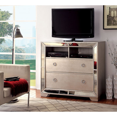 Commode média 2 tiroirs Alysa