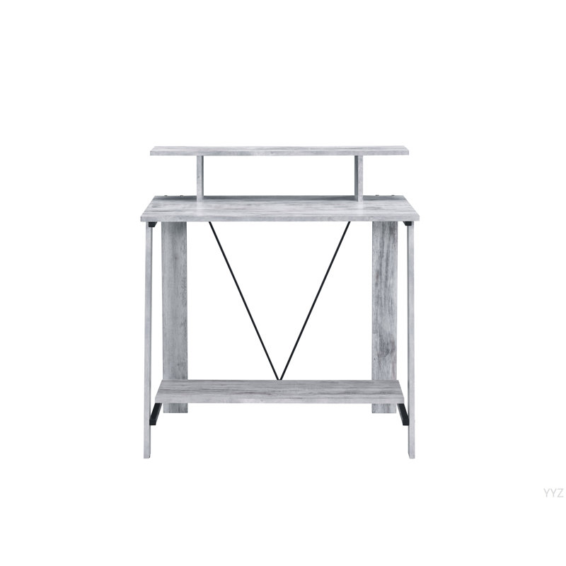 Bureau d'écriture antique blanc et noir