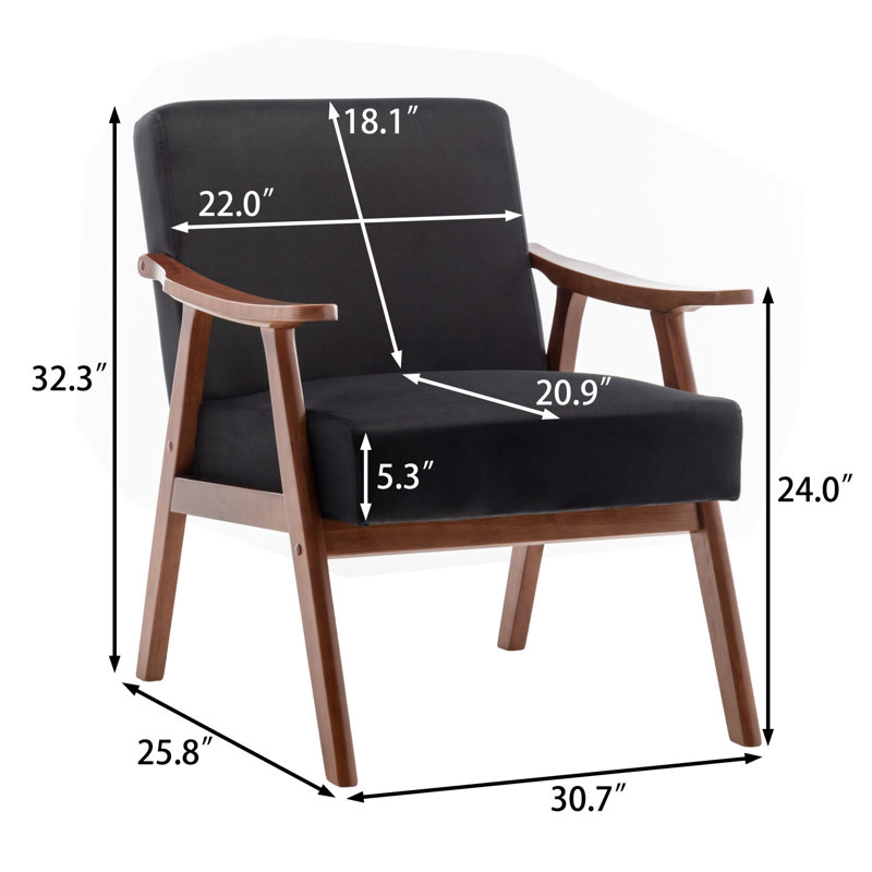 Fauteuil Azaya, Mélange de polyester noir