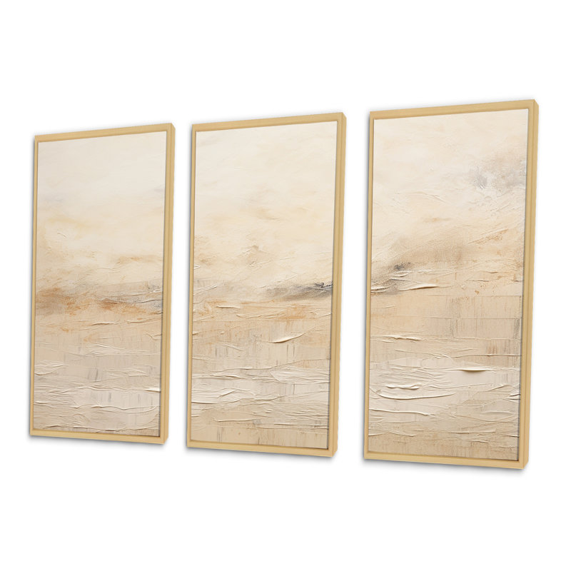 Ensemble de décorations murales des Prairies Simplicity Of The Plains II, Cadre naturel flottant, H 28 po x l 36 po x P 1 po