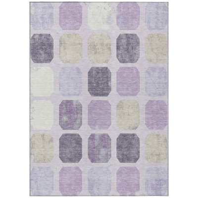 Machine Washable Indoor/Outdoor Kimberlin ACN2182 Geometric Rug