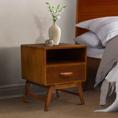 19'' W Solid Wood Nightstand