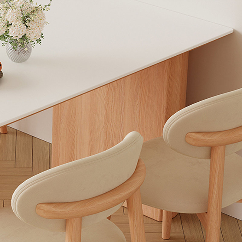 Table de salle à manger Modern, H 29,52 po x L 70,86 po x l 31,49 po, Blanc