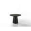 Ensemble de table basse, de bout et de console en ébène 3 pièces avec base à piédestal