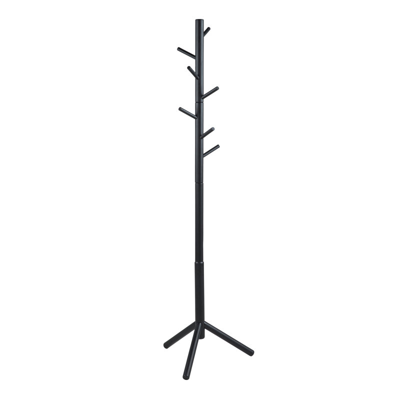 Vivika Freestanding 7 - Hook Coat Rack, Black