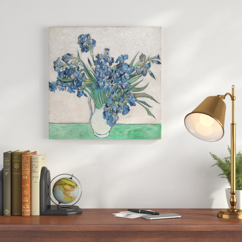 Iris II - reproduction d'art sur toile, H 12 po x l 12 po x P 1,5 po