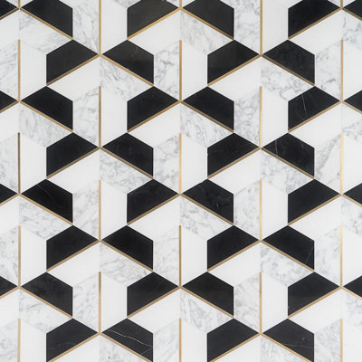 Timbira 10" x 12" Marble Mosaic Sheet Tile