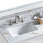 60 po X P 22 po P 35,4 po Meuble-lavabo gris H avec comptoir et lavabo blancs-293848830