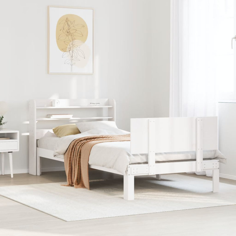 Chilton Bed, White, European Single (90 x 200cm)