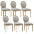 Fornear 20.25'' H Seat Height King Louis Back Solid Wood Dining Chairs (Set of 6)