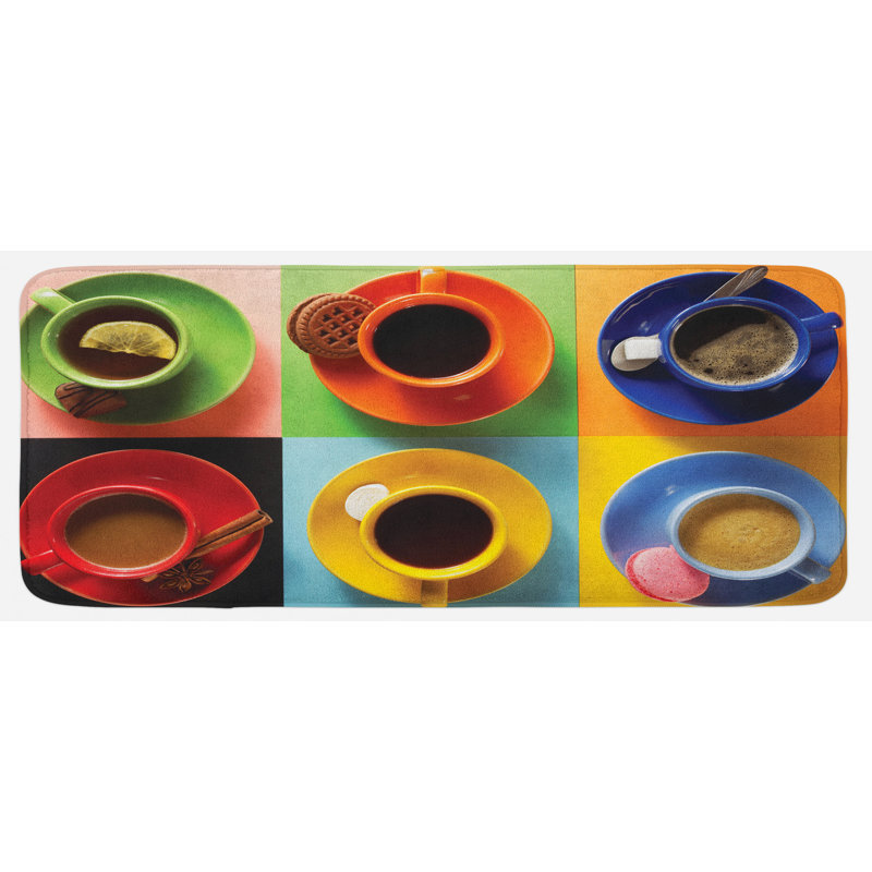 Tapis de cuisine café