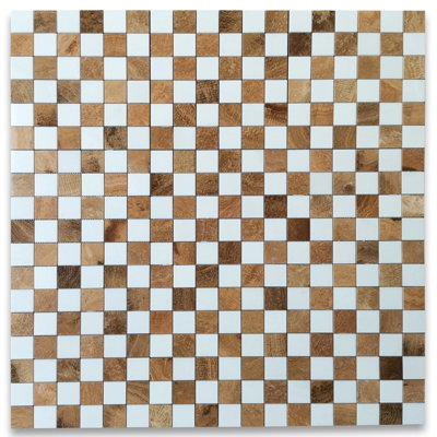 Carreau de mosaïque en marbre 12 po x 12 po