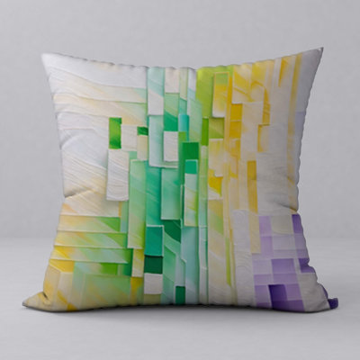 Abstract Reversible Throw Pillow