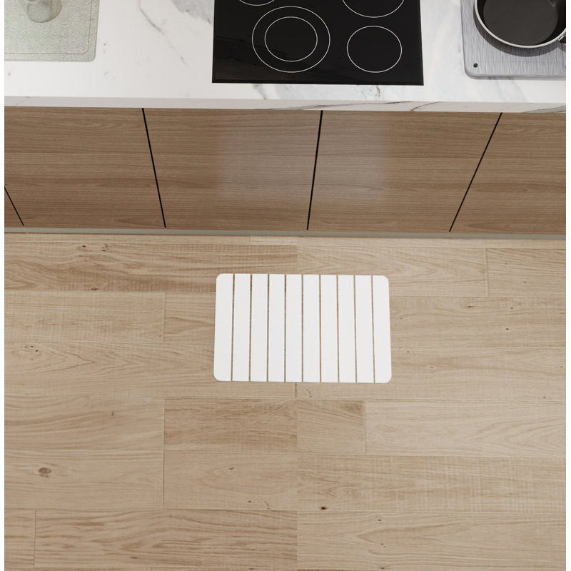 Tapis de cuisine Dianeli, Blanc naturel, Rectangle 1 pi 3 po x 2 pi 1 po