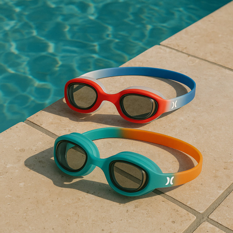 Ensemble de 2 lunettes de natation Hurley Youth Solari Orange & Bue Trp Blist
