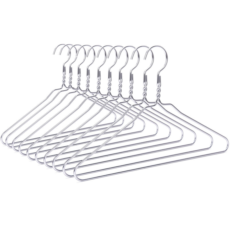 Cintres en aluminium argenté Deuntray Rebrilliant