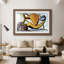 Chat et gros poisson de Pablo Picasso - Encadré sous verre acrylique, grand tableau pour salon-2114714825-2114714842-2114714846