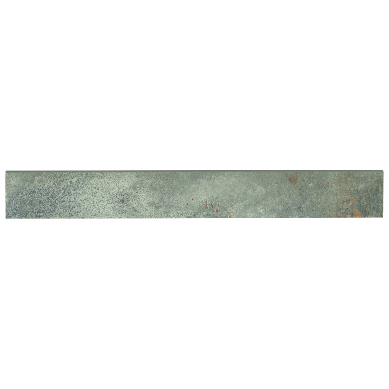 Angela Harris Aquamarine Green Polished Porcelain Bullnose Tile Trim