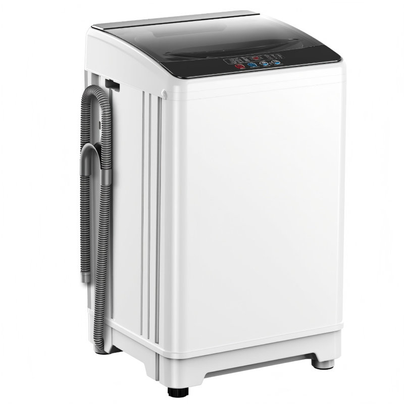 18 lb / 2,4 pieds cubes Pi. Machine à laver entièrement automatique avec pompe de vidange