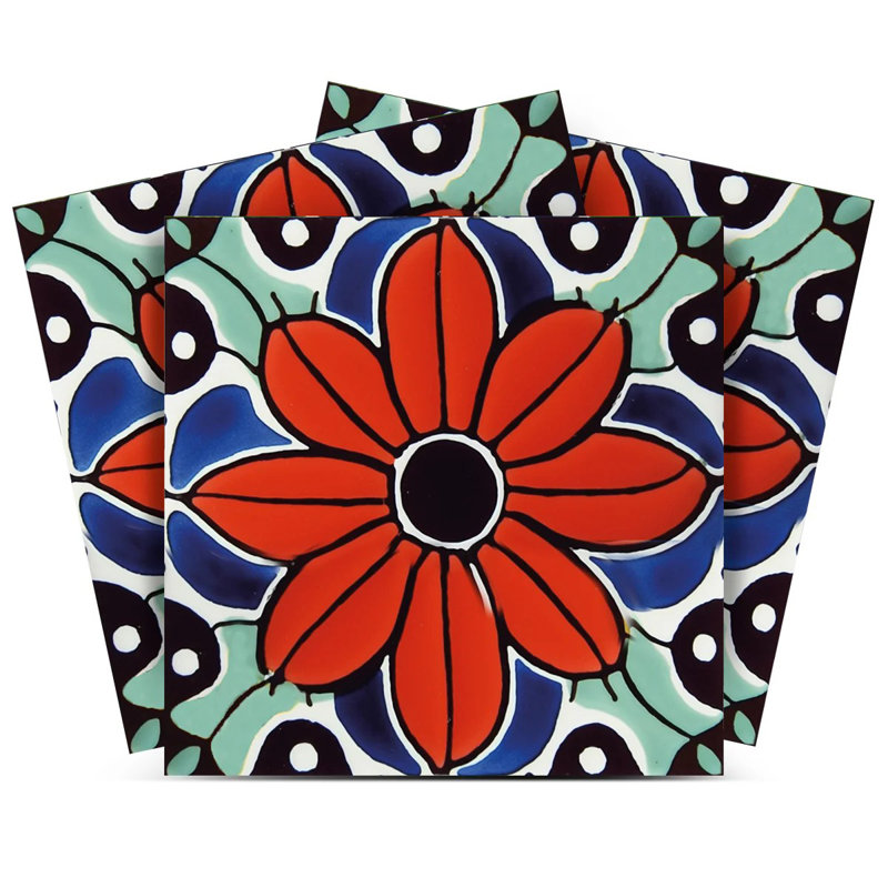 Carrelage mosaïque auto-adhésif en vinyle 6 po x 6 po (ensemble de 24)