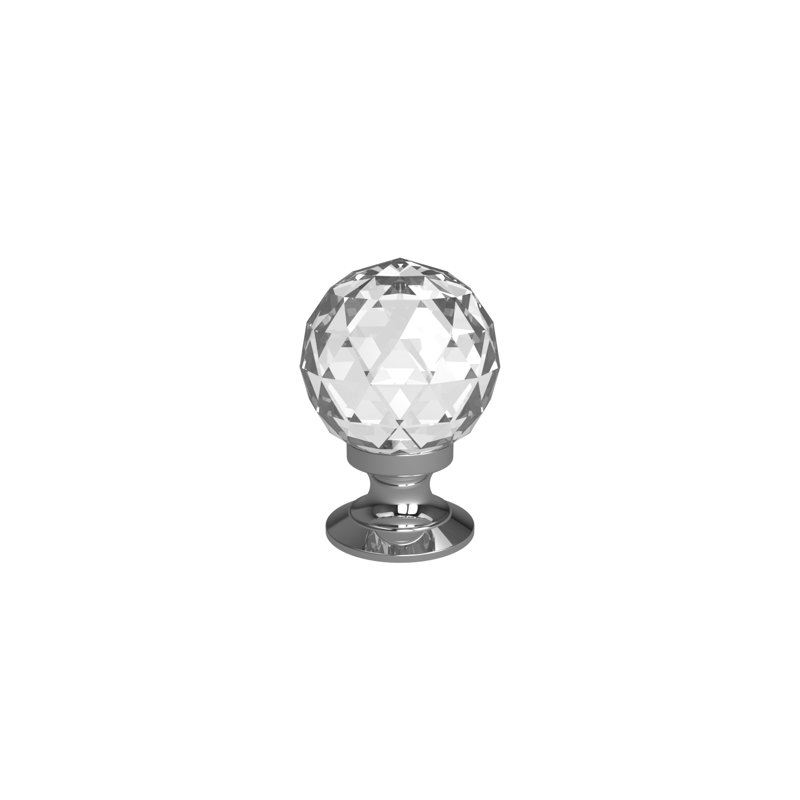 Nickelsberg 25mm Diameter Round Knob, Polished Chrome