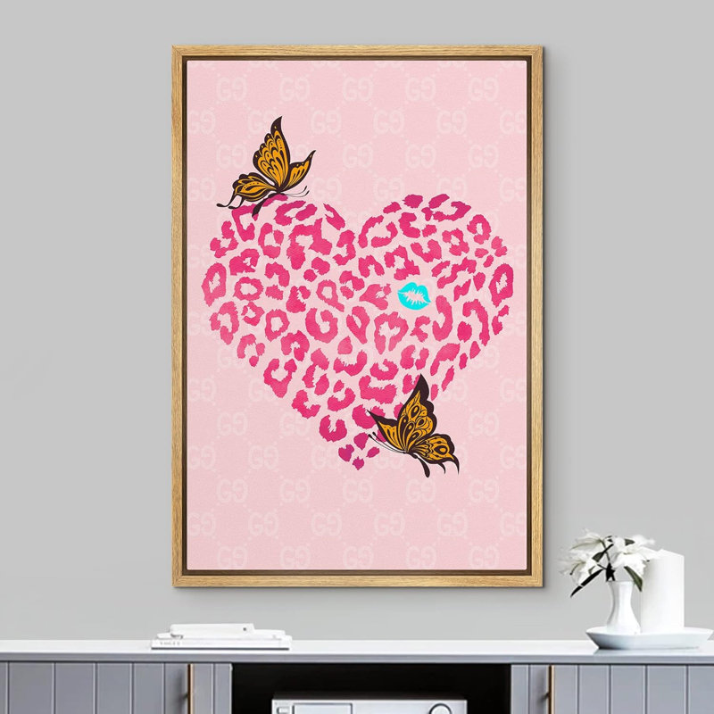 Lumineux, BCBG, animaux branchés, ados, filles, dortoir, œuvre d'art, papillon, affiches, moderne, coloré, Naturel