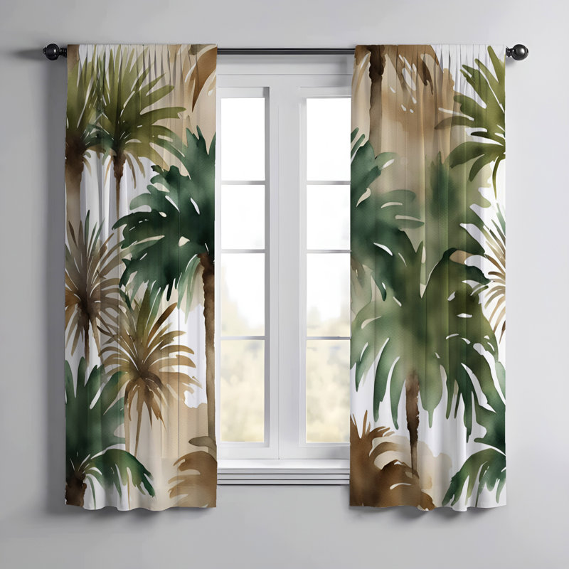 Paire de rideaux semi-transparents Haberfield, L 20 po x L 82 po