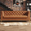 Canapé Chesterfield 80,7 po en similicuir, canapé 3 places avec pieds en métal doré pour le salon-1398315849-1403588510-1403588504