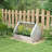 Raised Garden Bed With Mini Greenhouse, Galvanized Outdoor Planter Box With Cover, For Herbs And Vegetables, Use For Patio, Garden, Balcony, White Cover And Brown Planter-125113354