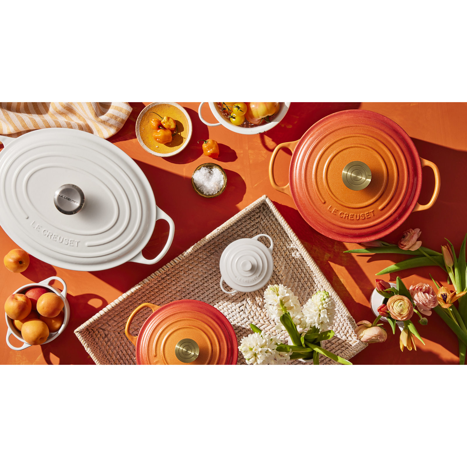 Le Creuset Stoneware 8 oz. Mini Round Cocotte with Lid, White