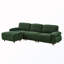 Canapé modulaire rembourré en L avec repose-pieds amovible-1277608897